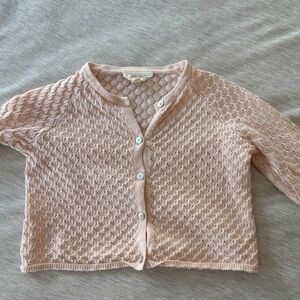 Toddler Pink Knit Cardigan